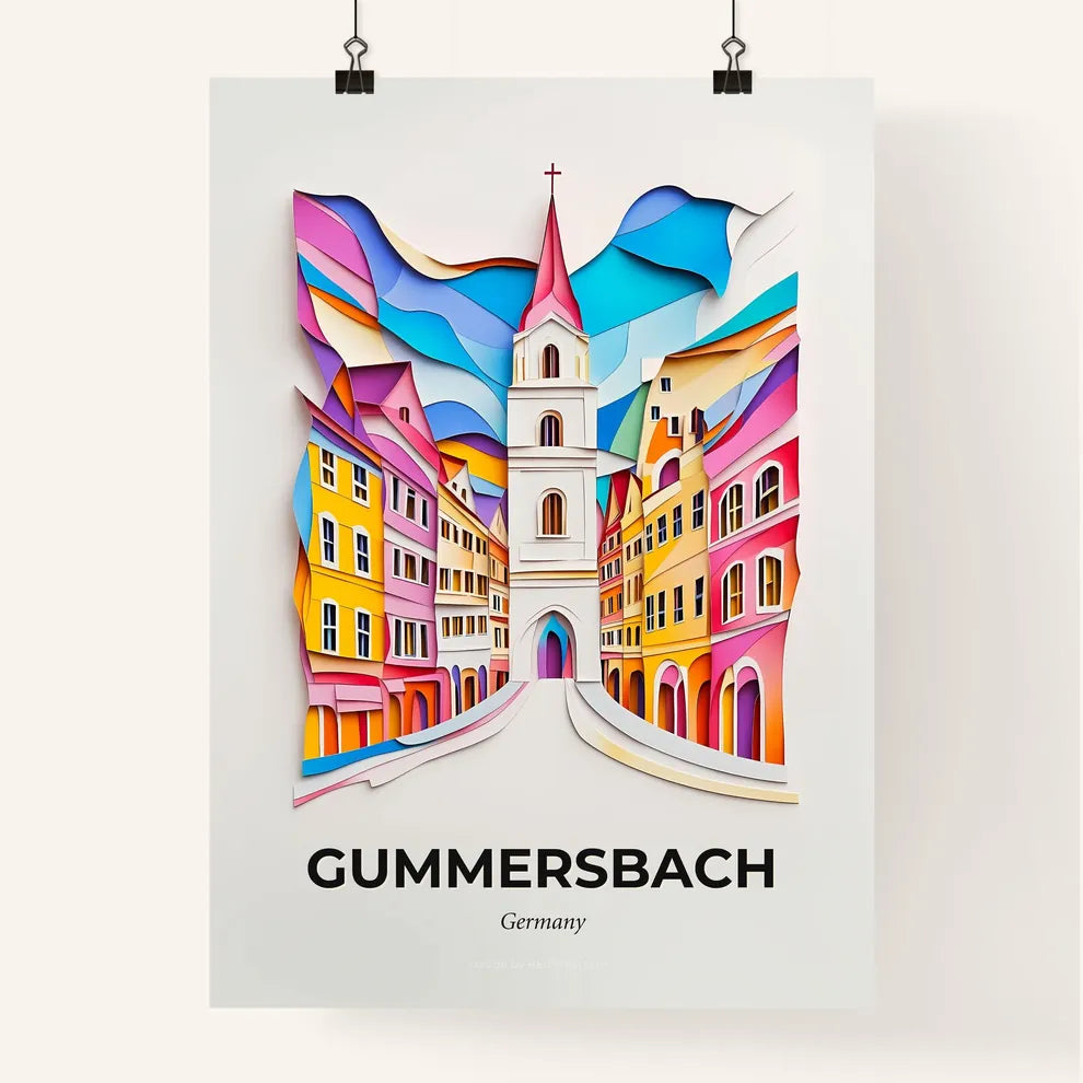 Vivid Gummersbach, Germany, Colorful Poster
