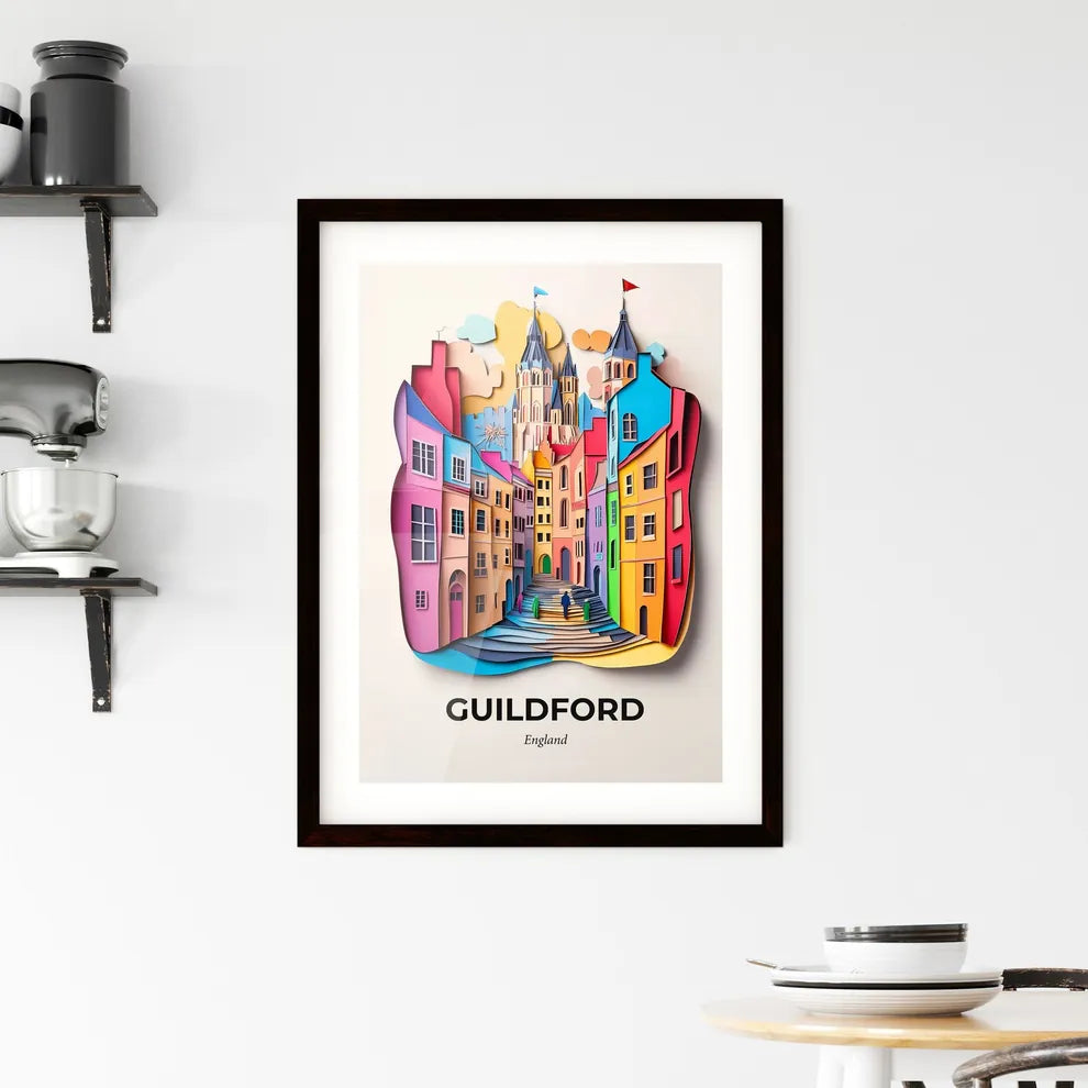 Vivid Guildford, England, Framed Wall Art