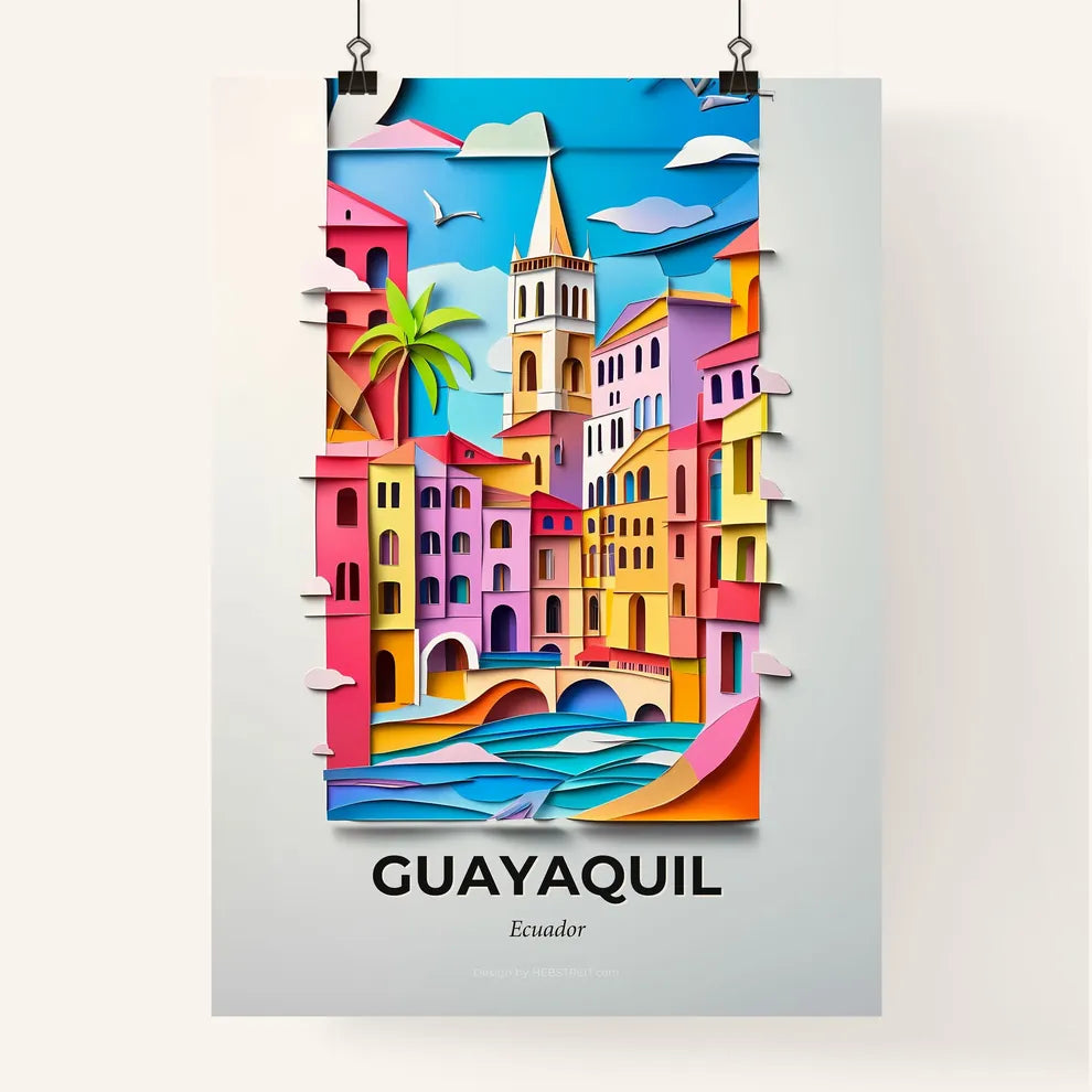 Vivid Guayaquil, Ecuador, Colorful Poster