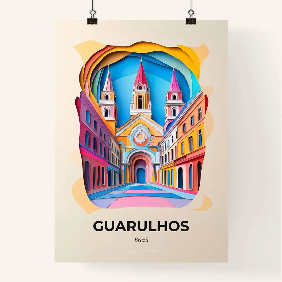 Vivid Guarulhos, Brazil, Colorful Poster