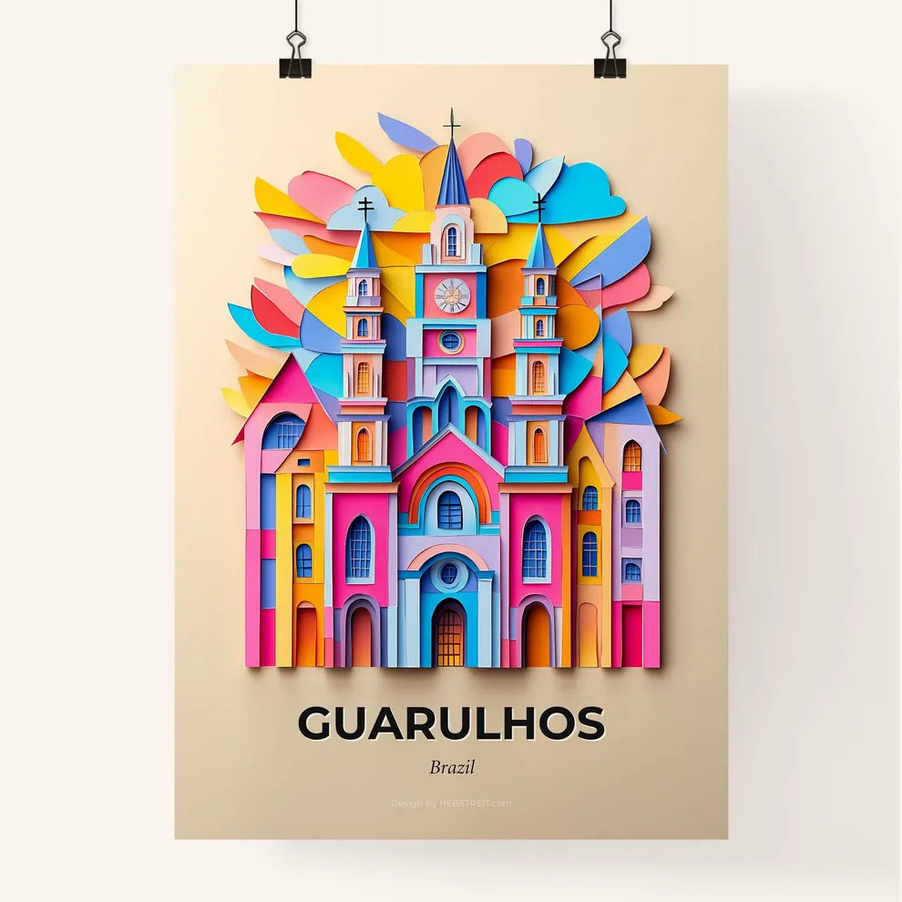 Vivid Guarulhos, Brazil, Colorful Poster