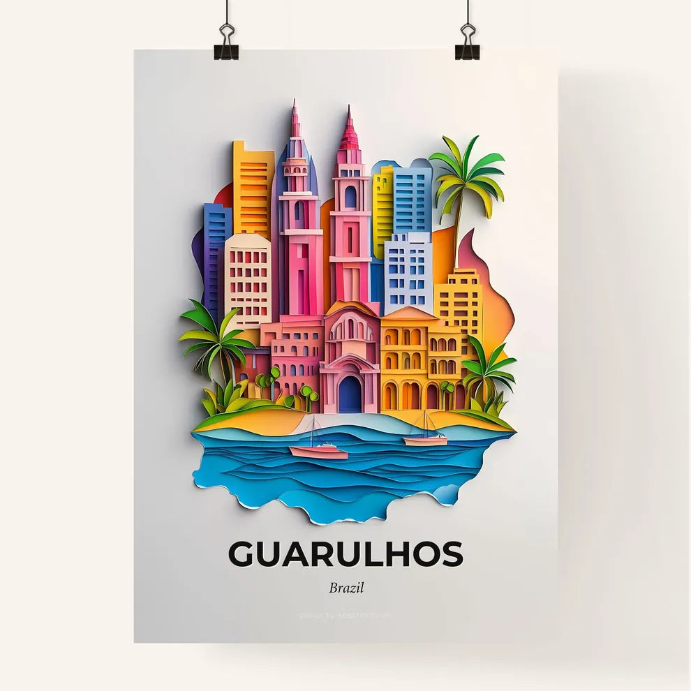 Vivid Guarulhos, Brazil, Colorful Poster
