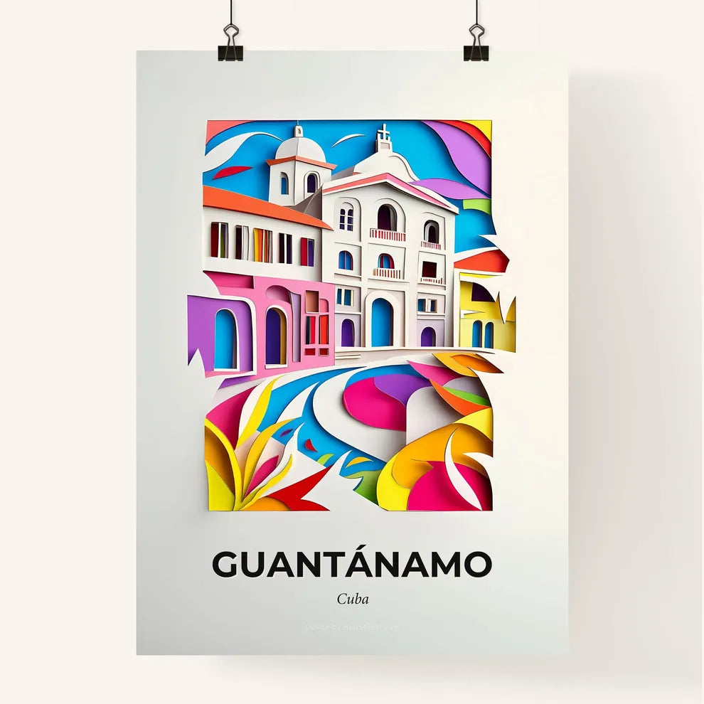 Vivid Guantánamo, Cuba, Colorful Poster