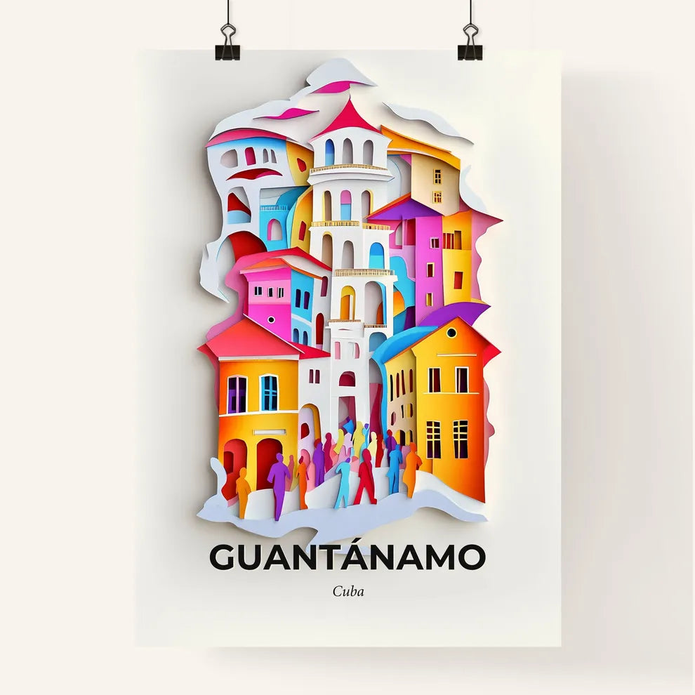 Vivid Guantánamo, Cuba, Colorful Poster