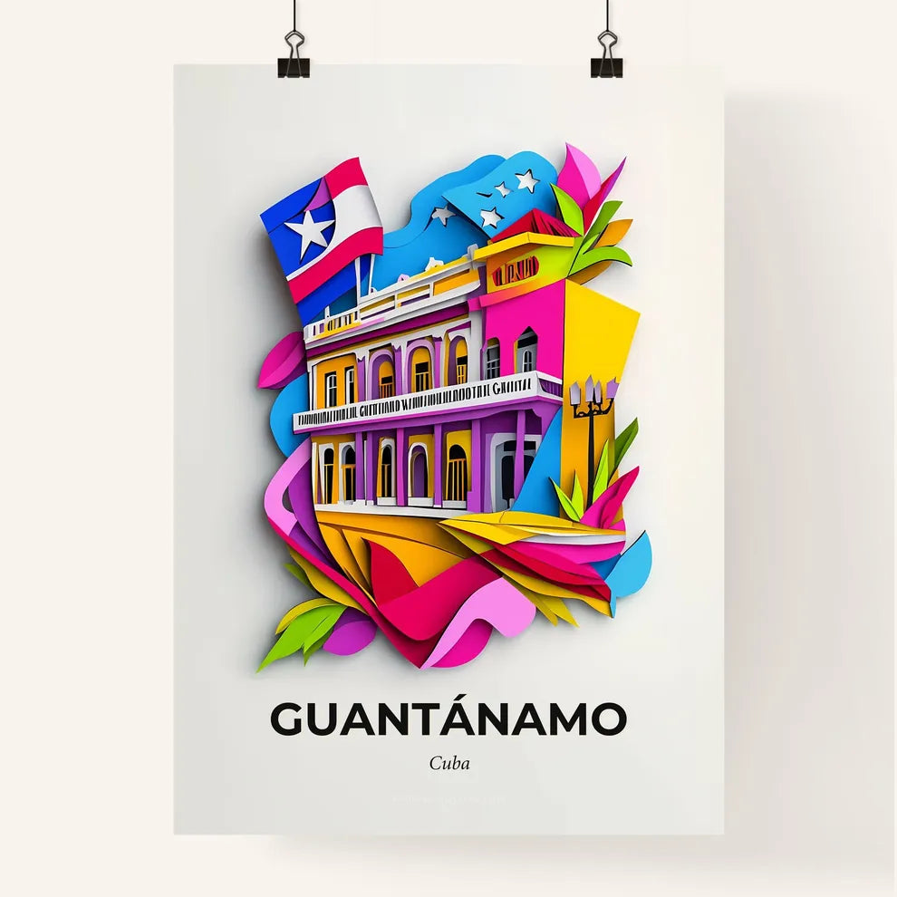 Vivid Guantánamo, Cuba, Colorful Poster