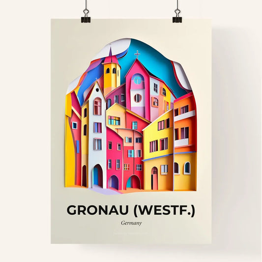 Vivid Gronau (Westf.), Germany, Colorful Poster
