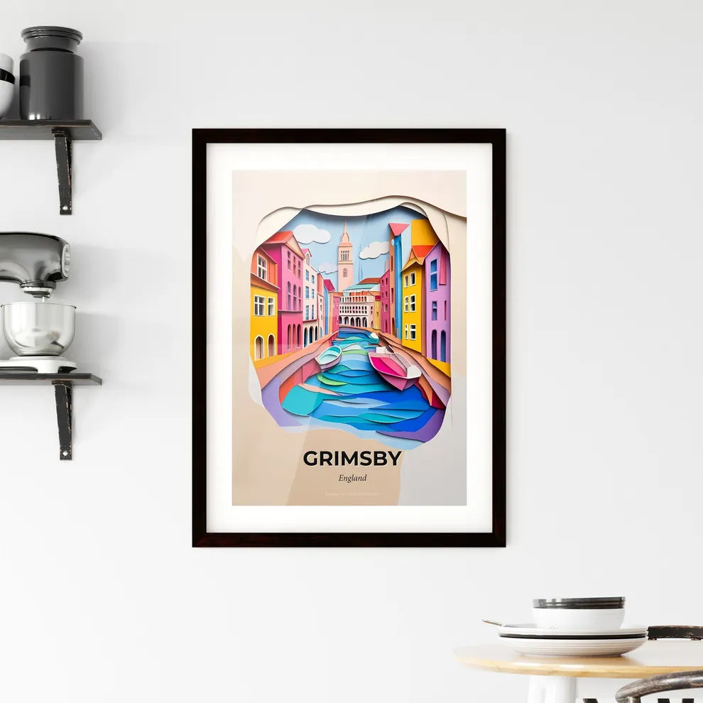 Vivid Grimsby, England, Framed Wall Art