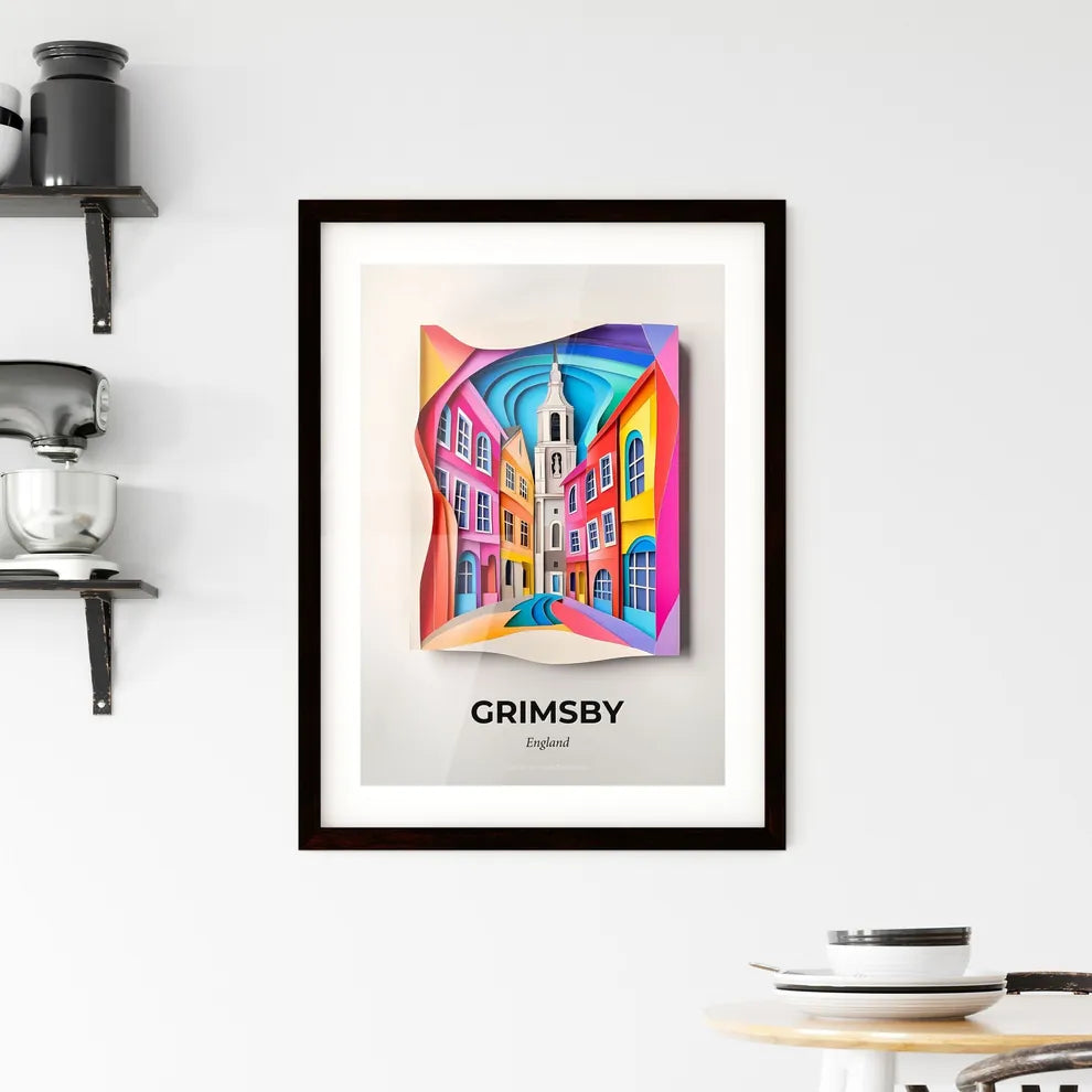 Vivid Grimsby, England, Framed Wall Art