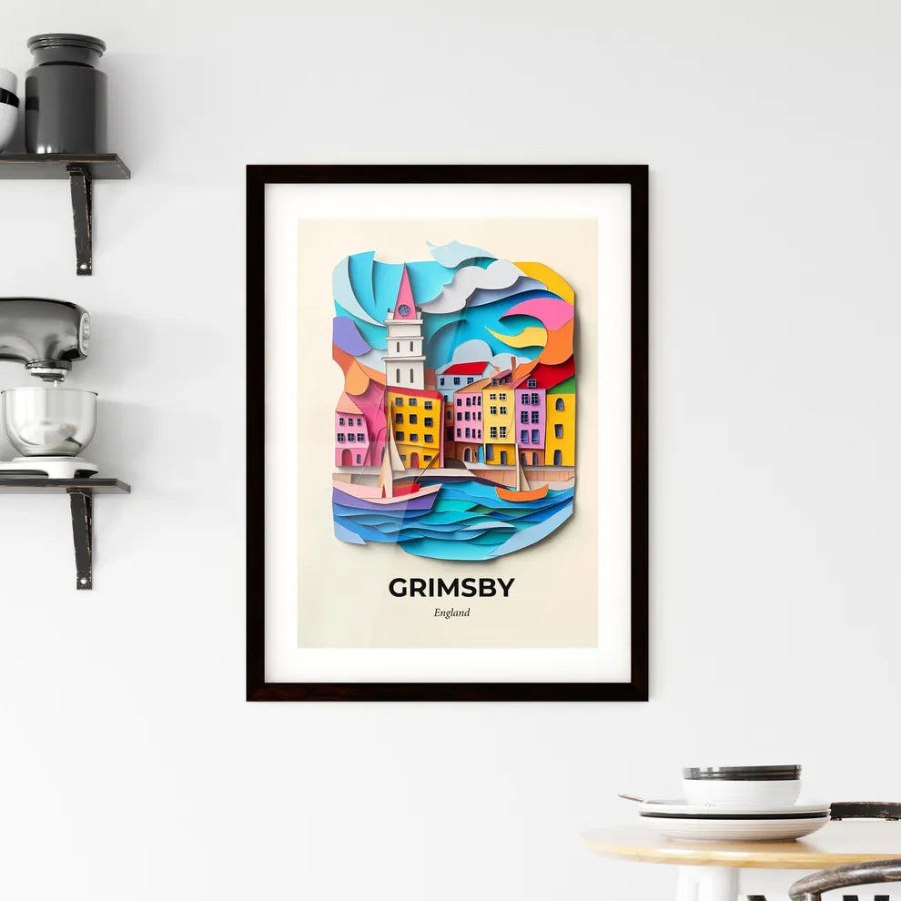 Vivid Grimsby, England, Framed Wall Art