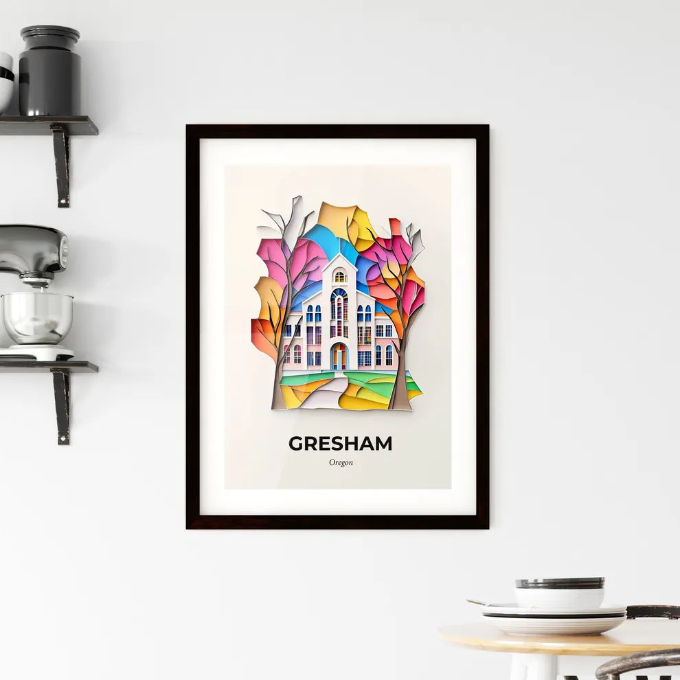 Vivid Gresham, Oregon, Framed Wall Art