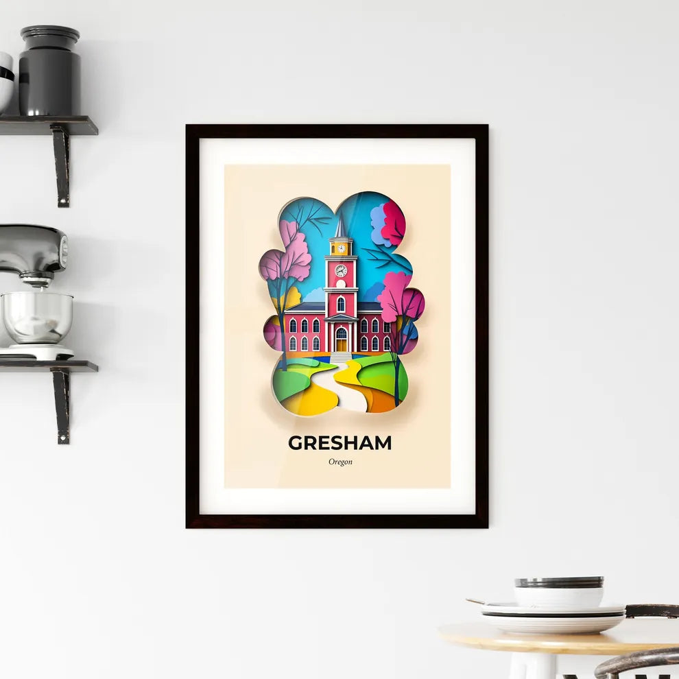 Vivid Gresham, Oregon, Framed Wall Art