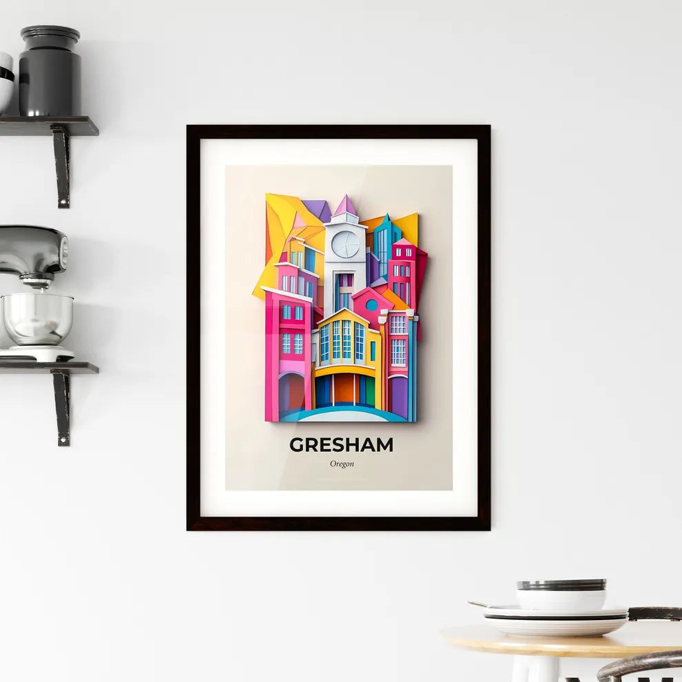 Vivid Gresham, Oregon, Framed Wall Art