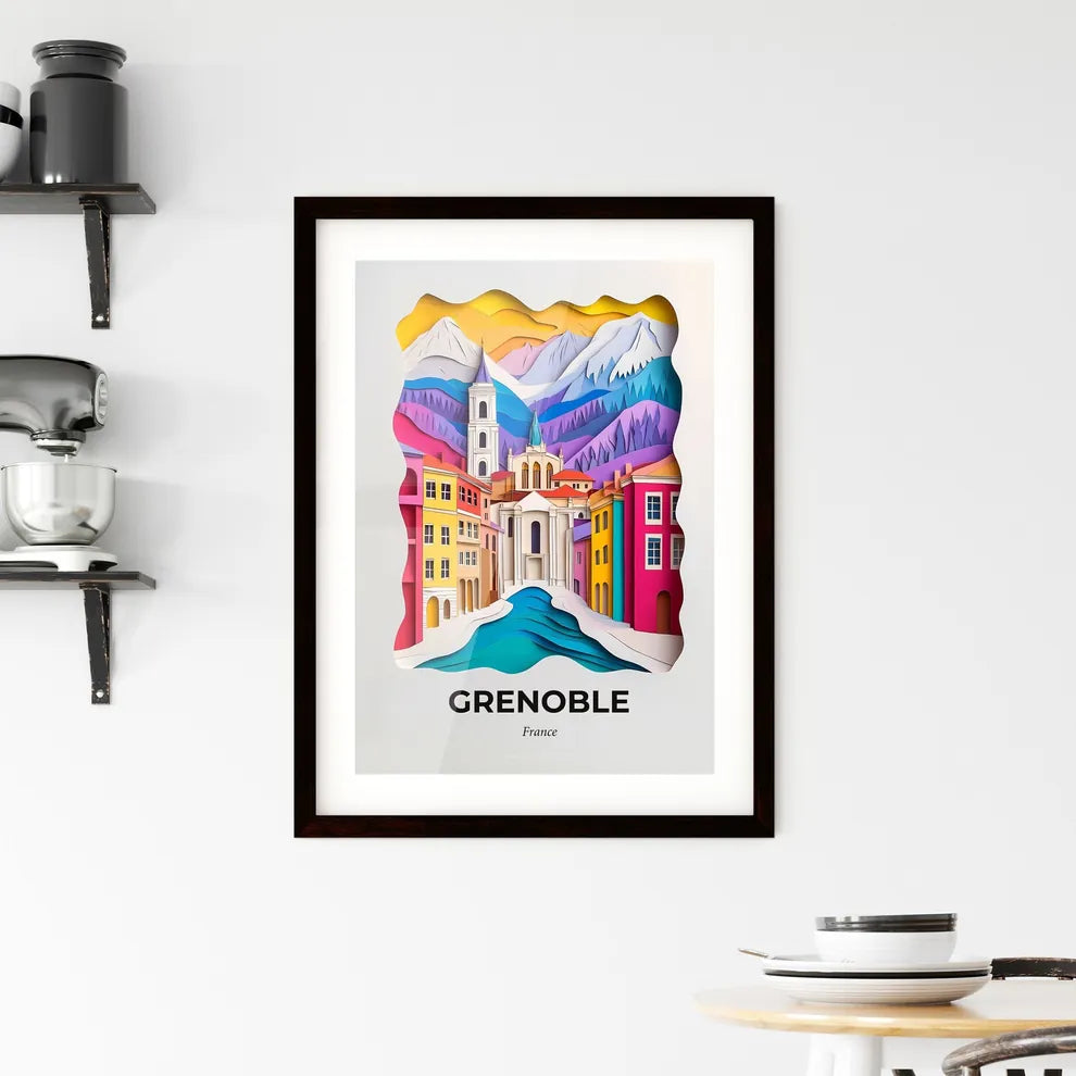 Vivid Grenoble, France, Framed Wall Art