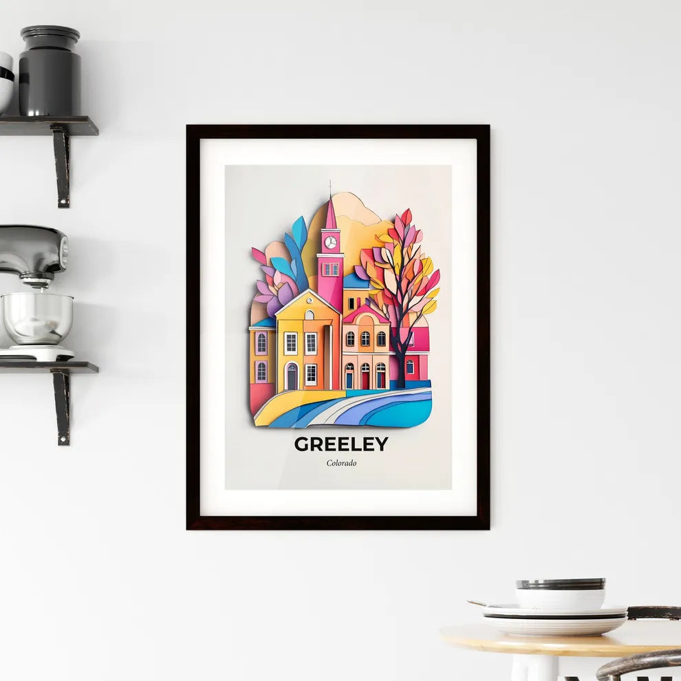Vivid Greeley, Colorado, Framed Wall Art