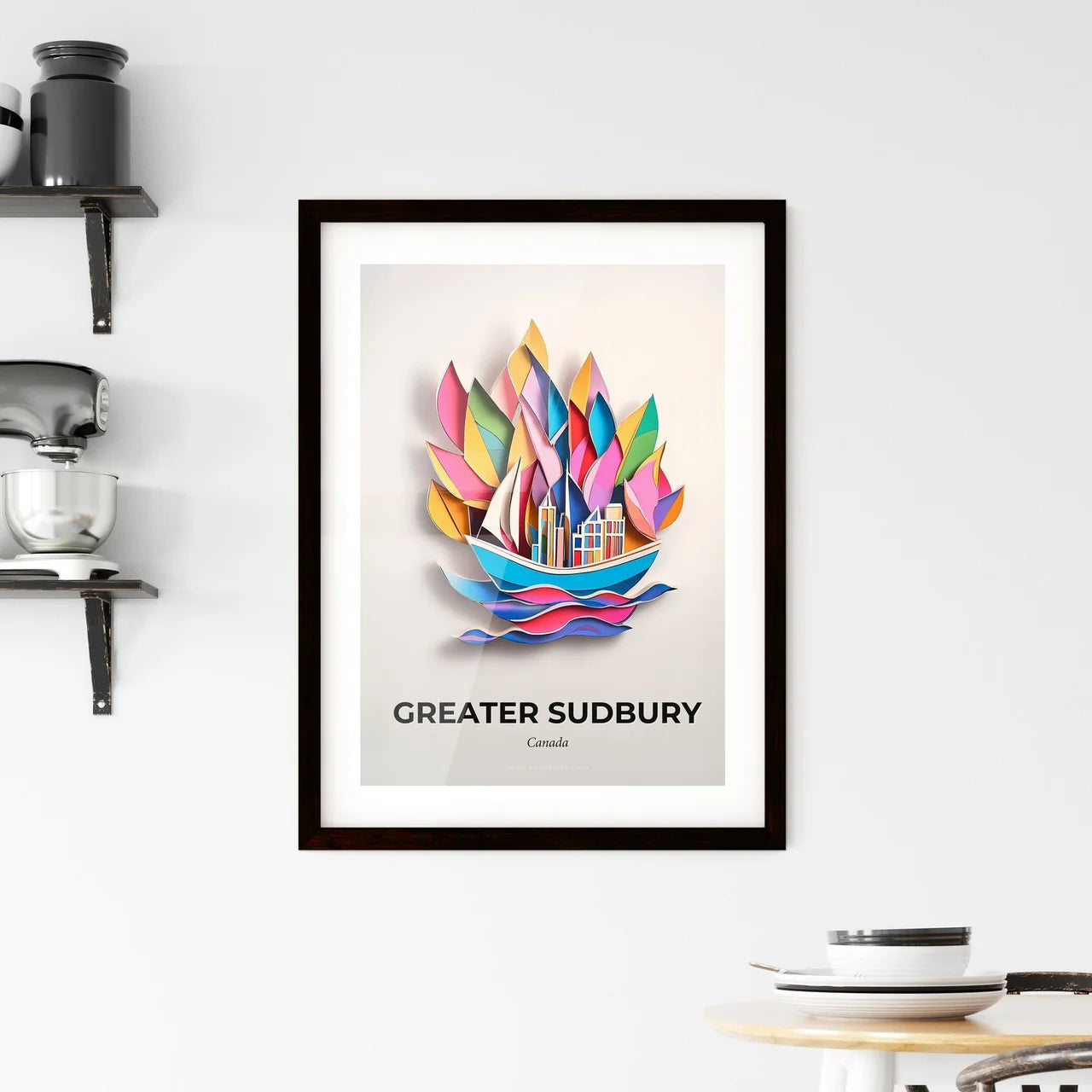 Vivid Greater Sudbury, Canada, Framed Wall Art