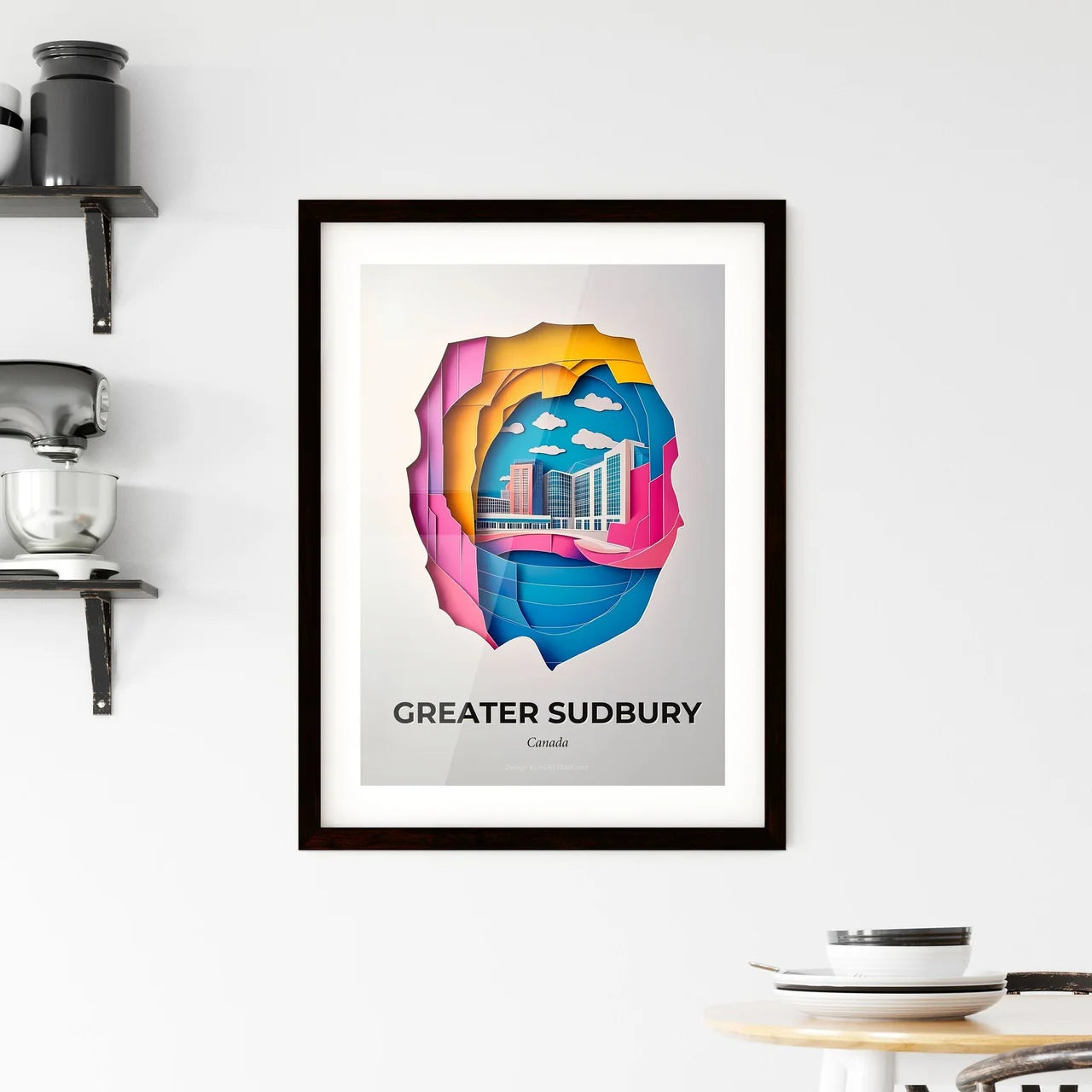 Vivid Greater Sudbury, Canada, Framed Wall Art