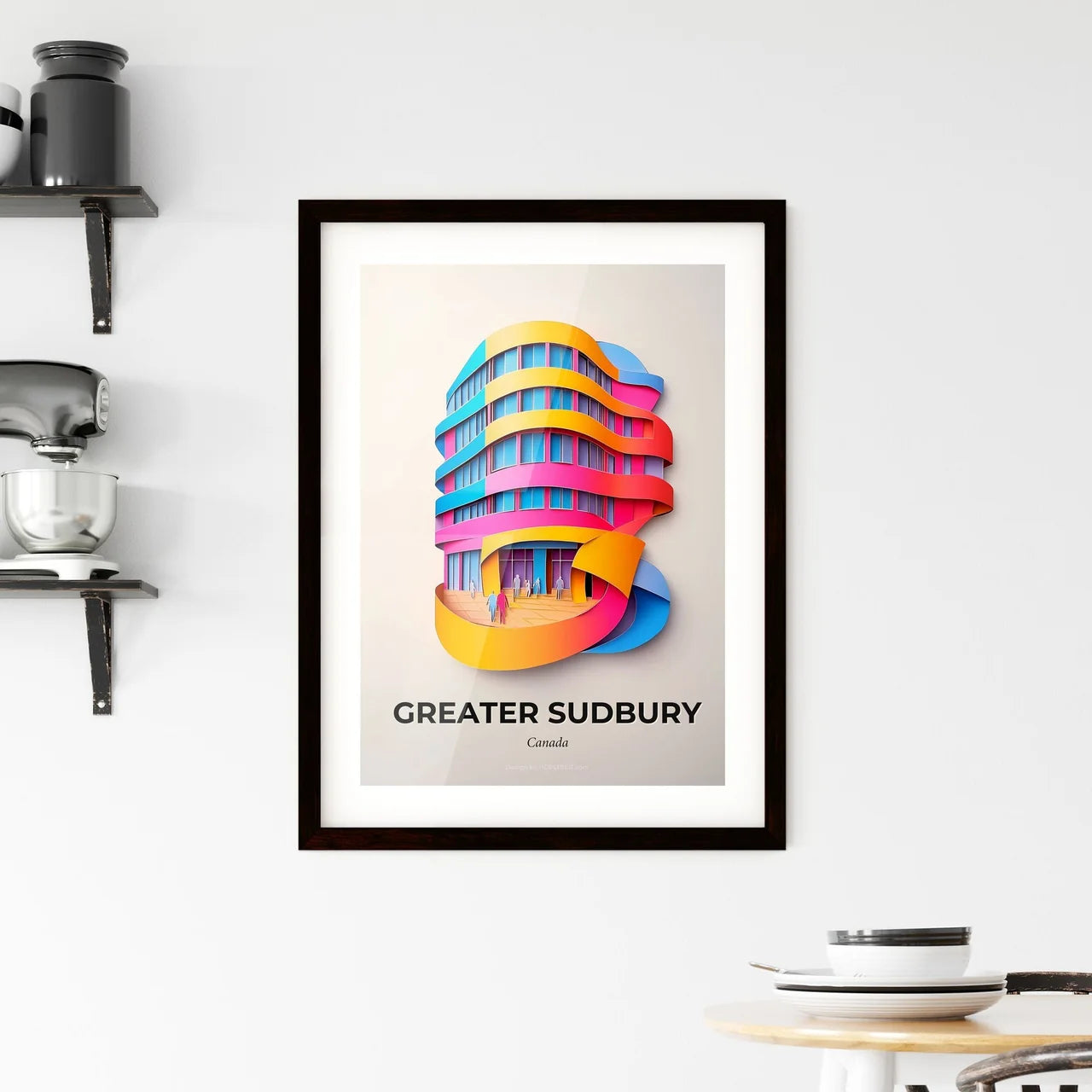 Vivid Greater Sudbury, Canada, Framed Wall Art
