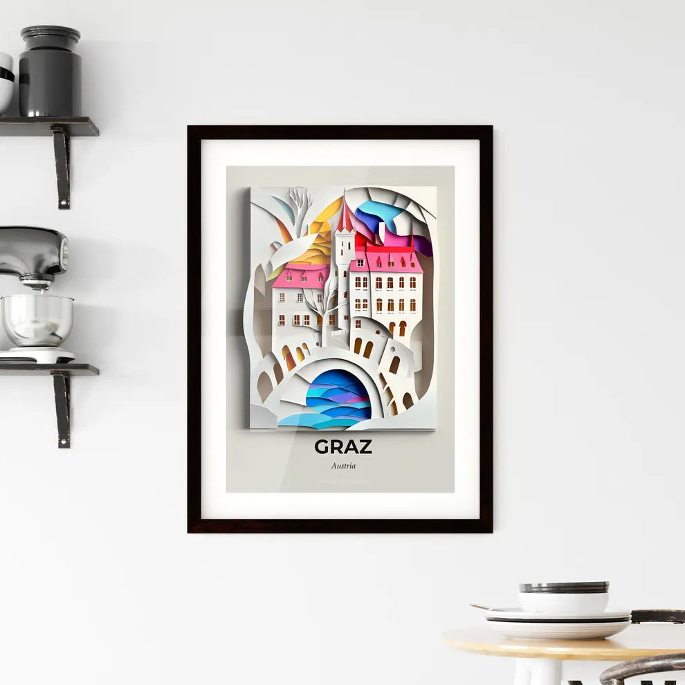 Vivid Graz, Austria, Framed Wall Art