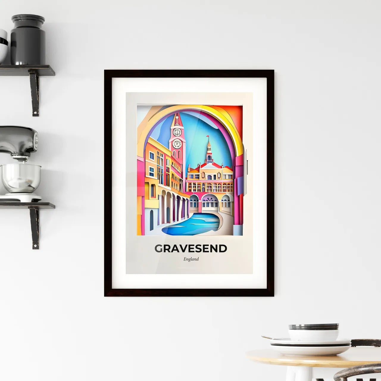 Vivid Gravesend, England, Framed Wall Art