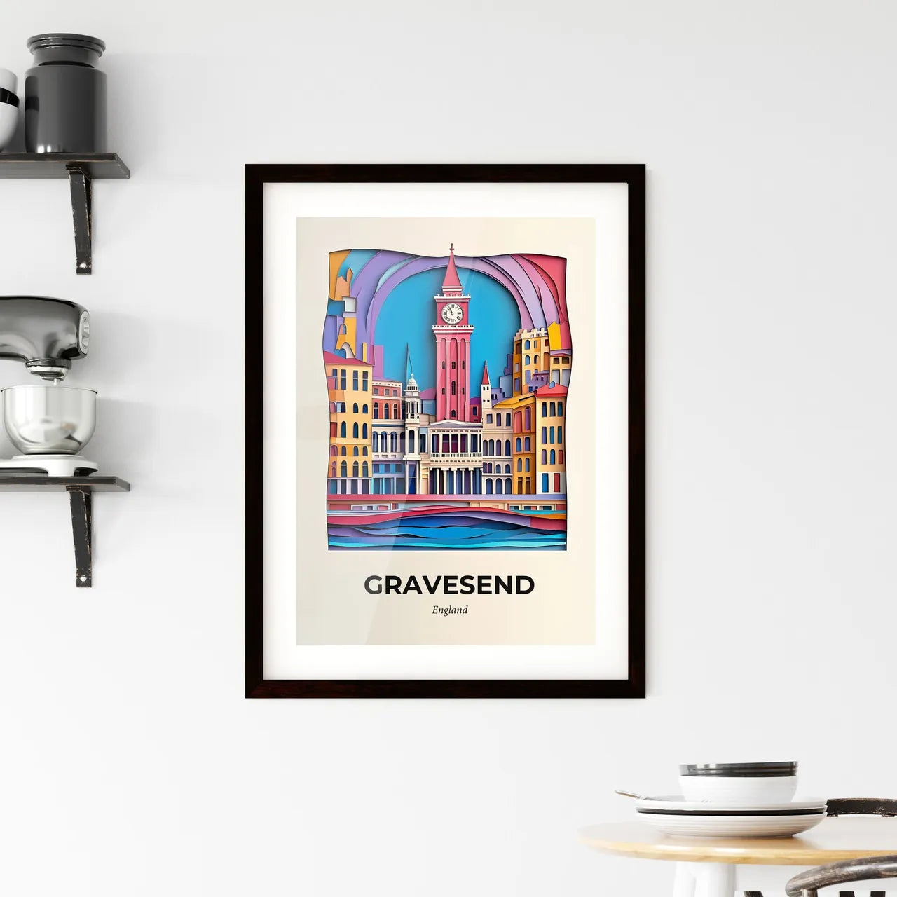 Vivid Gravesend, England, Framed Wall Art