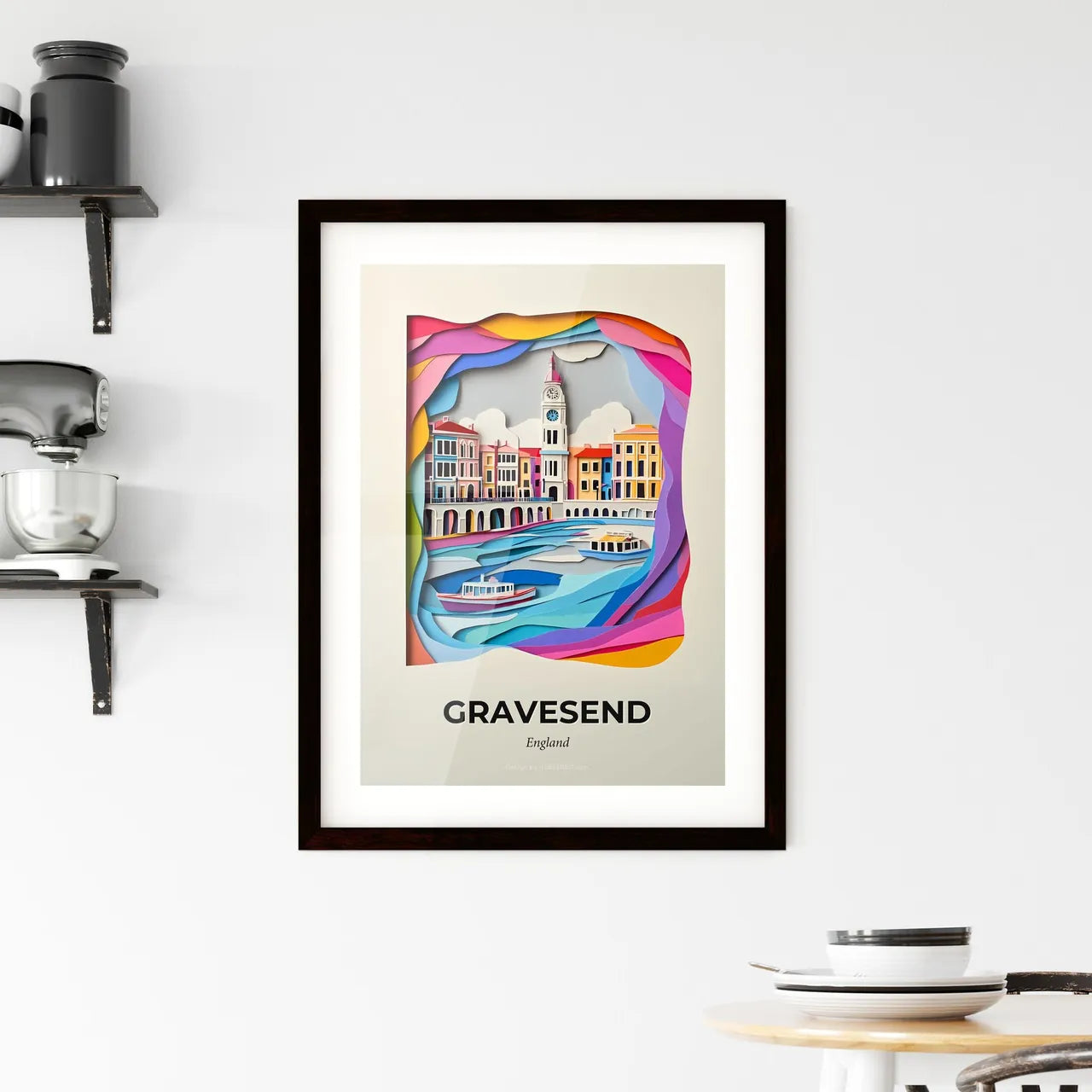 Vivid Gravesend, England, Framed Wall Art