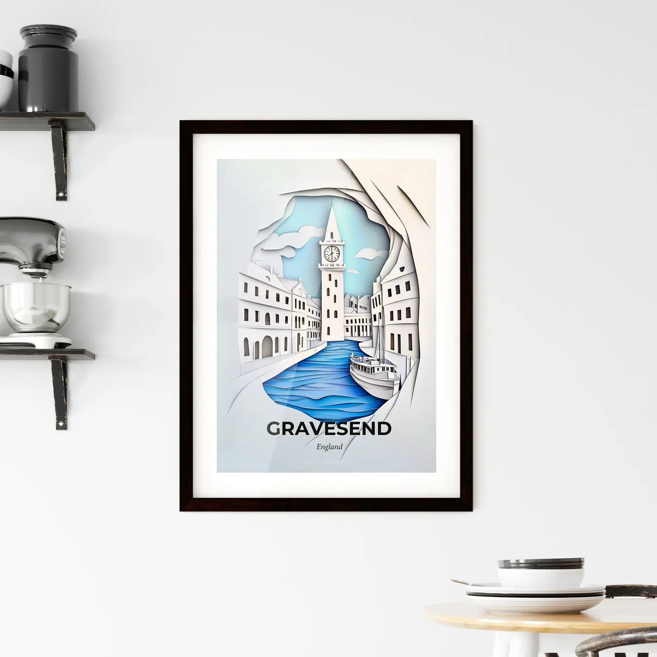 Vivid Gravesend, England, Framed Wall Art