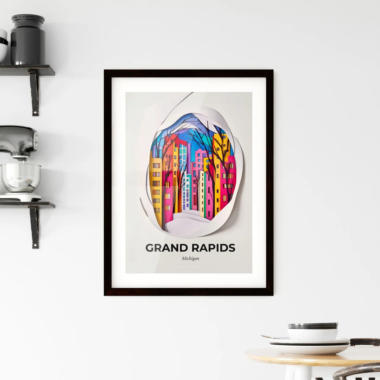 Vivid Grand Rapids, Michigan, Framed Wall Art