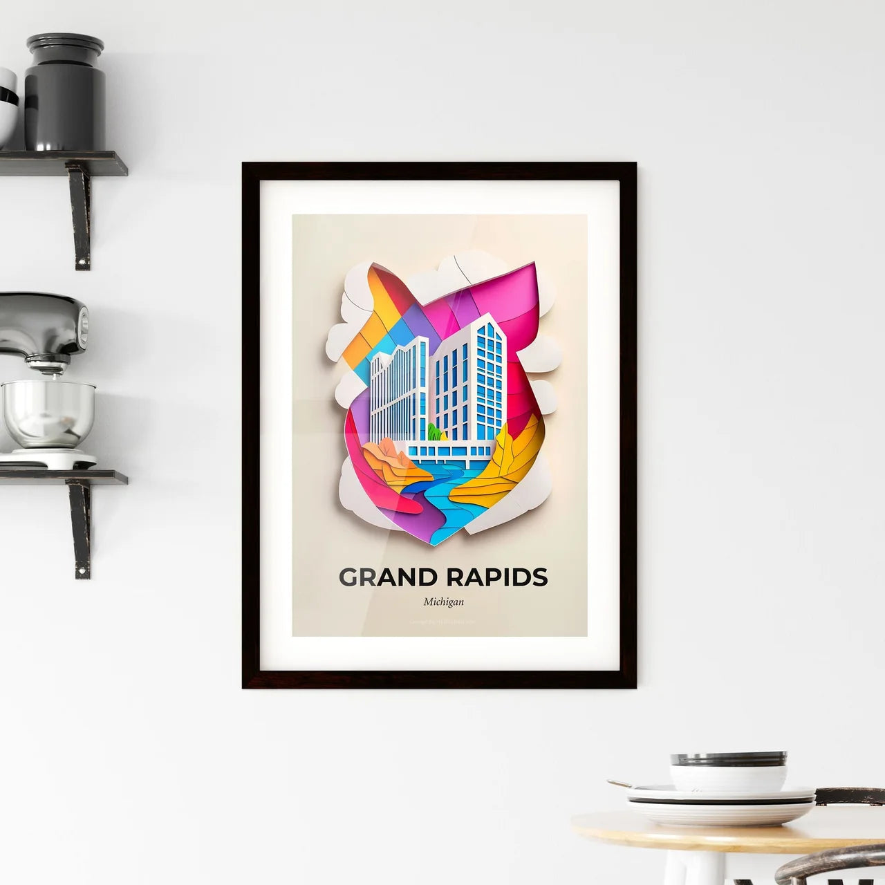 Vivid Grand Rapids, Michigan, Framed Wall Art