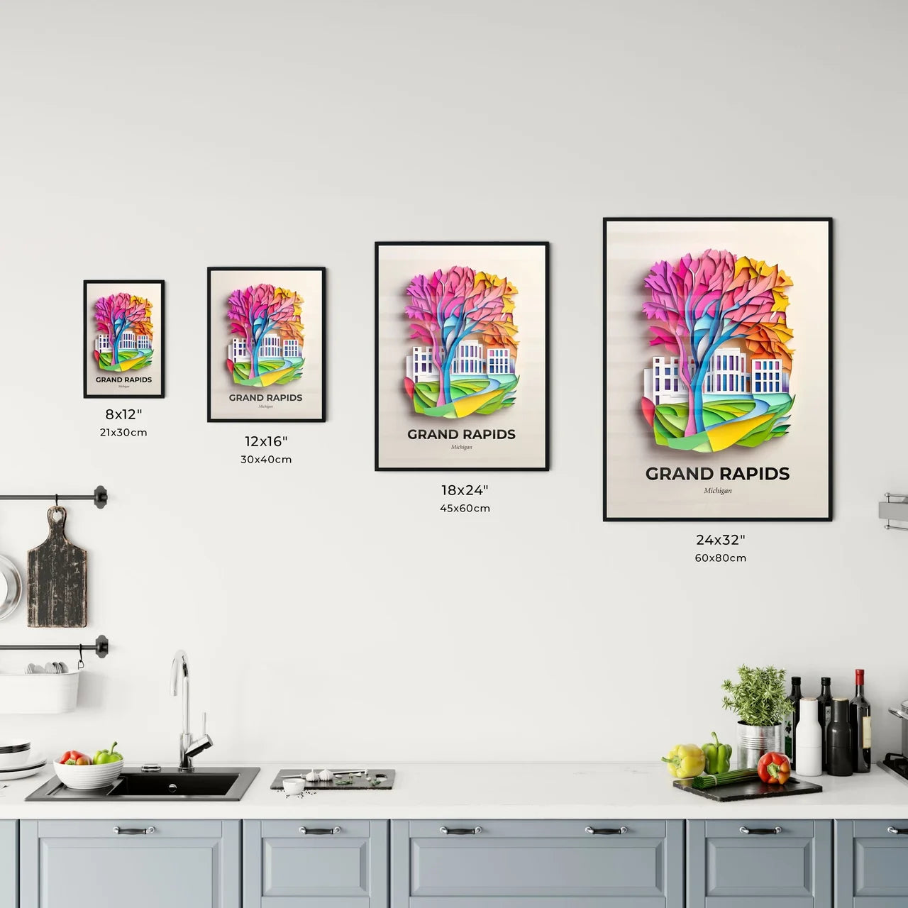 Vivid Grand Rapids, Michigan, Kitchen Art