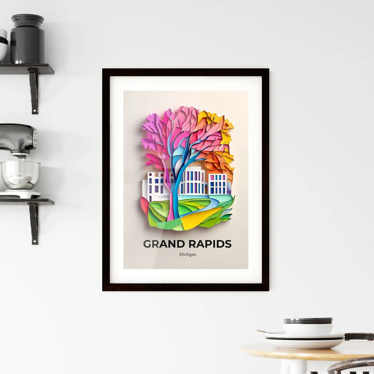 Vivid Grand Rapids, Michigan, Framed Wall Art