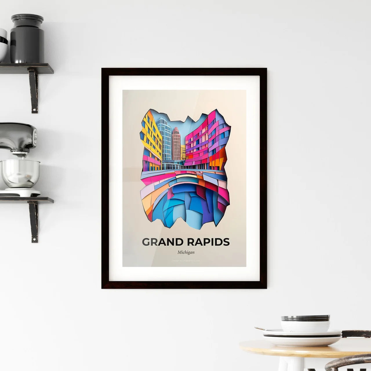 Vivid Grand Rapids, Michigan, Framed Wall Art