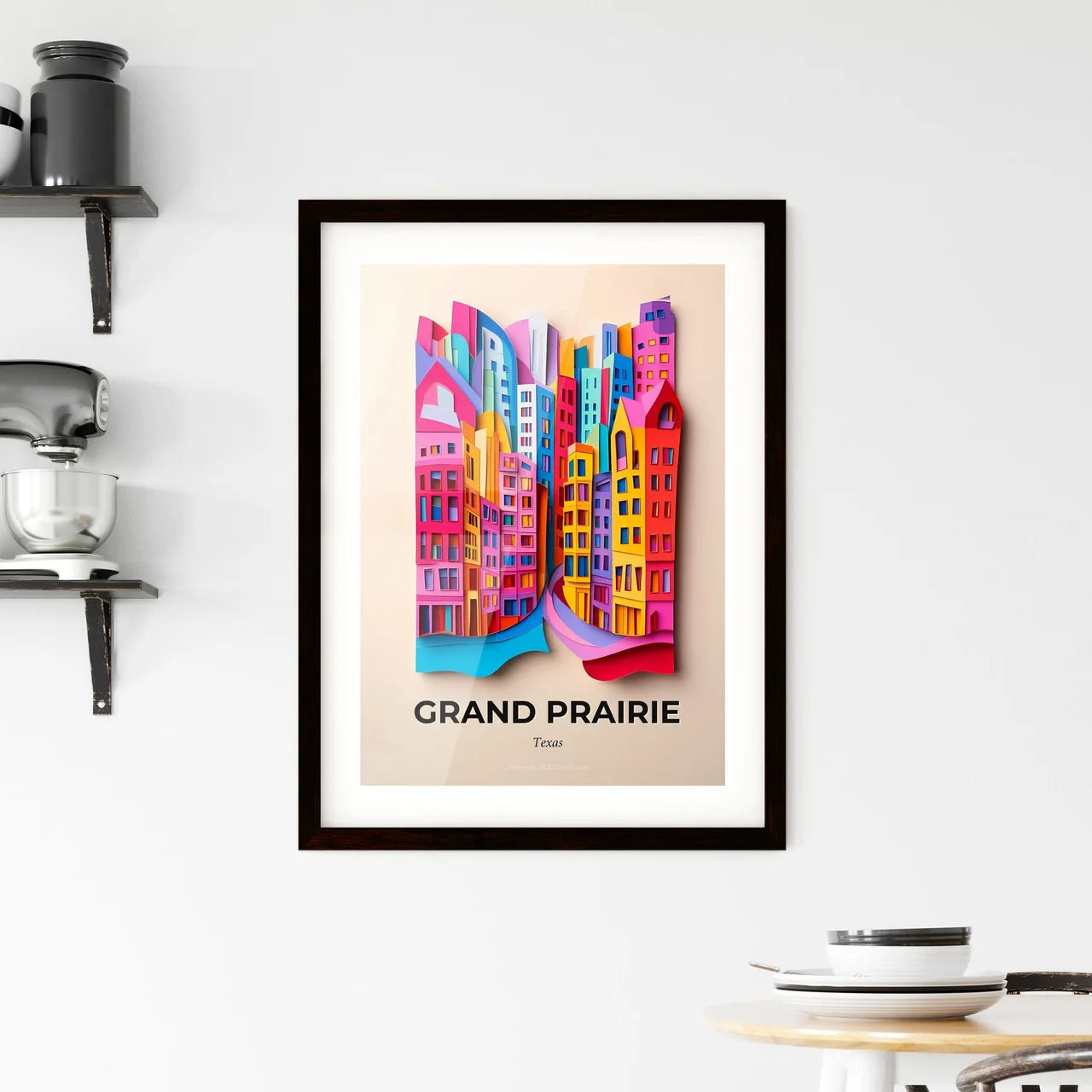 Vivid Grand Prairie, Texas, Framed Wall Art