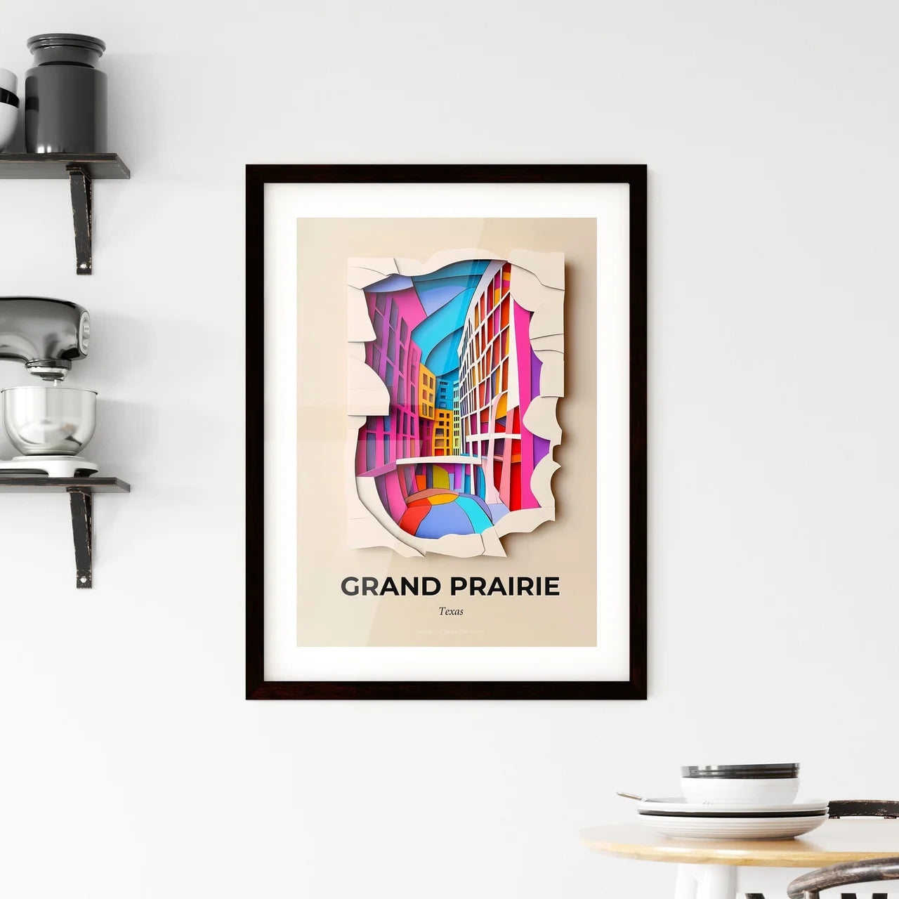 Vivid Grand Prairie, Texas, Framed Wall Art