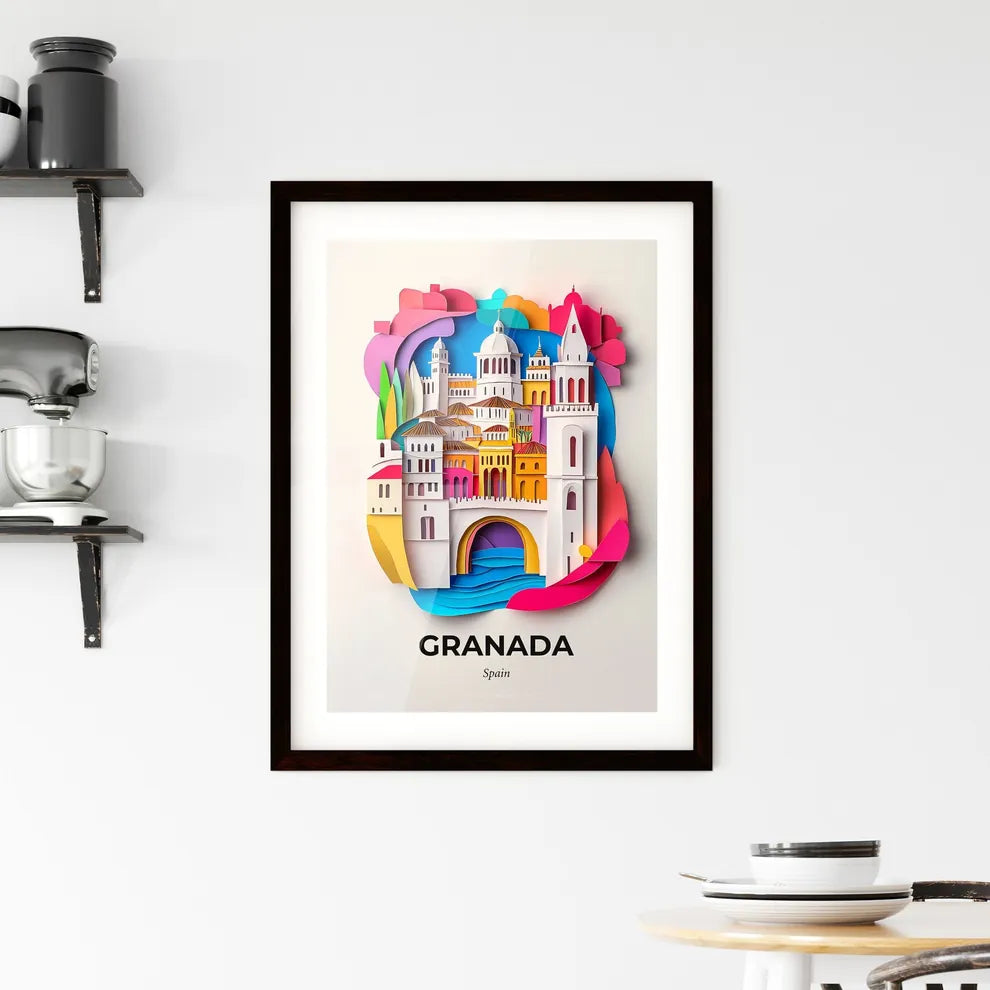 Vivid Granada, Spain, Framed Wall Art