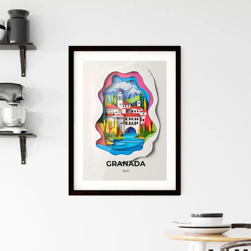 Vivid Granada, Spain, Framed Wall Art