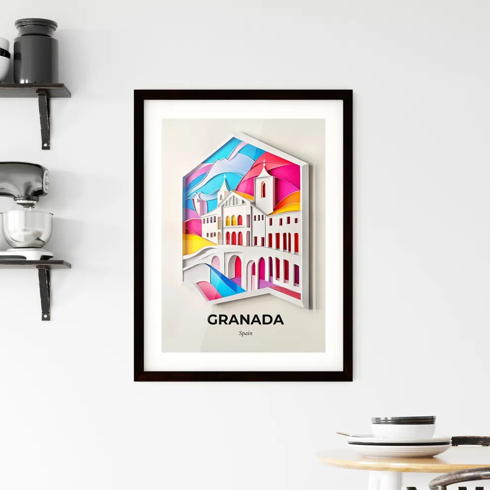 Vivid Granada, Spain, Framed Wall Art