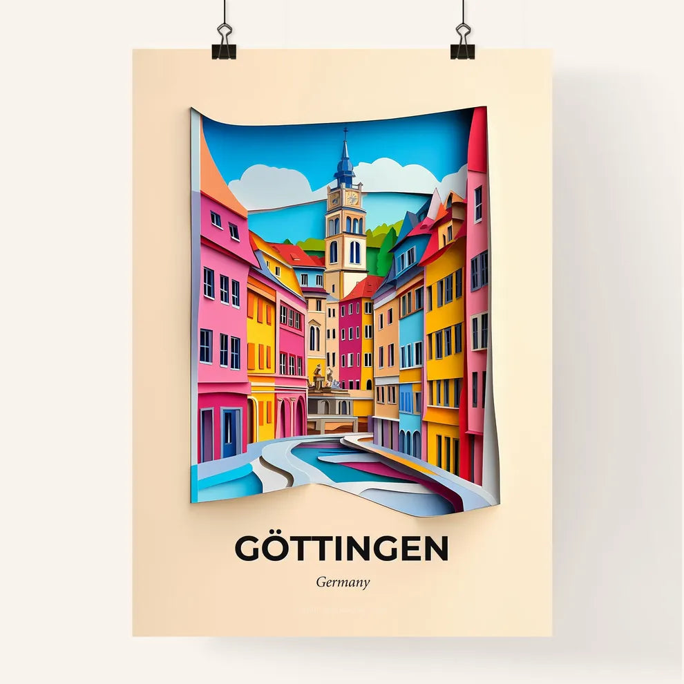Vivid Gottingen, Germany, Colorful Poster