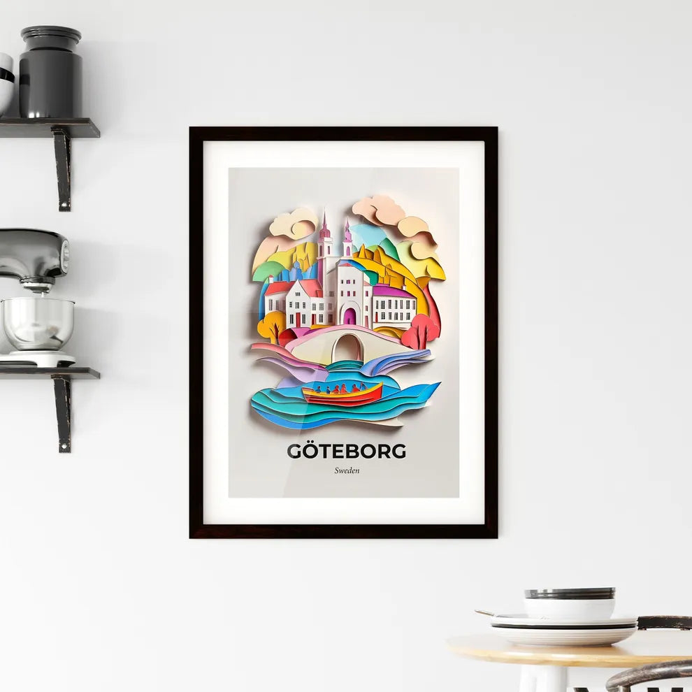 Vivid Gothenburg, Sweden, Framed Wall Art