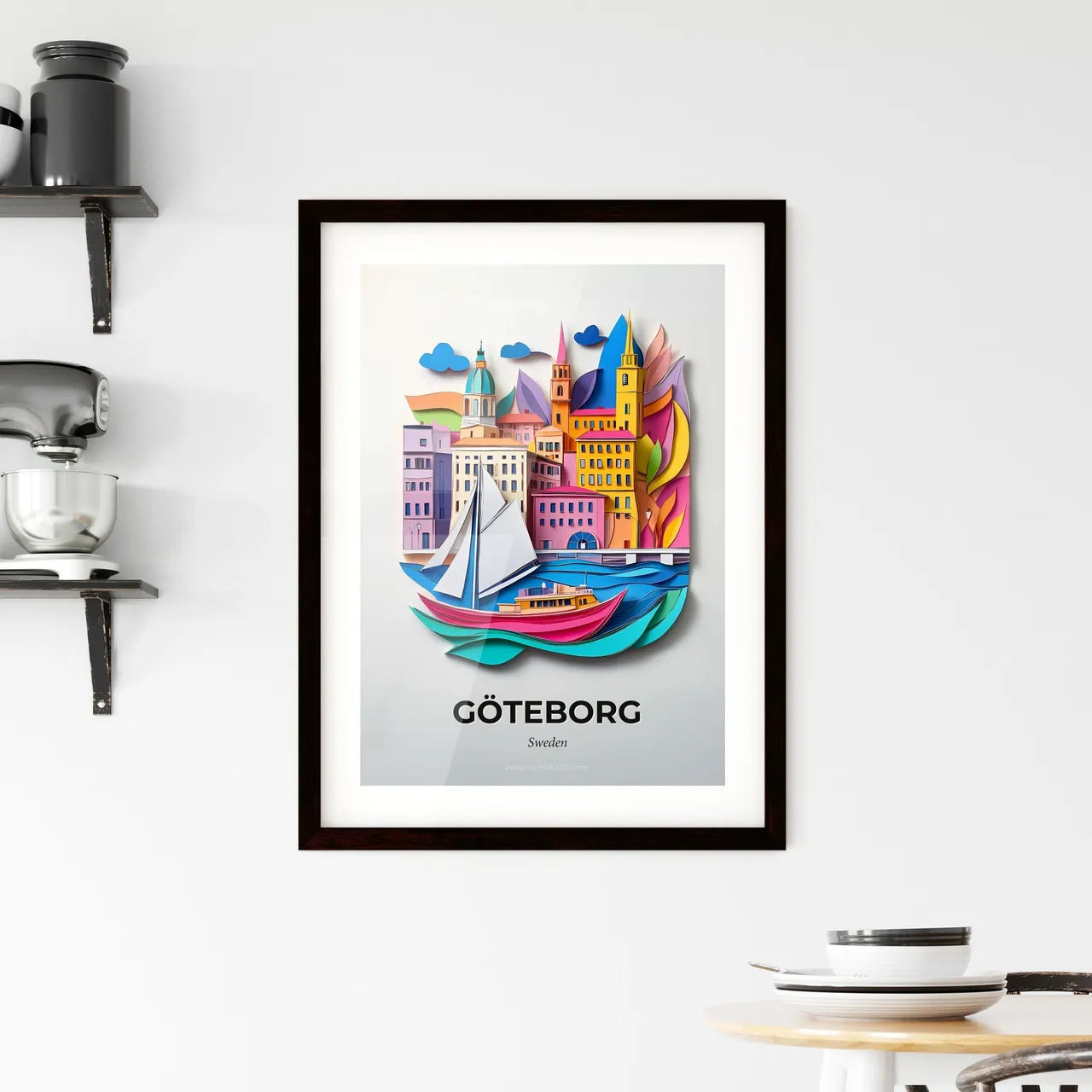 Vivid Gothenburg, Sweden, Framed Wall Art