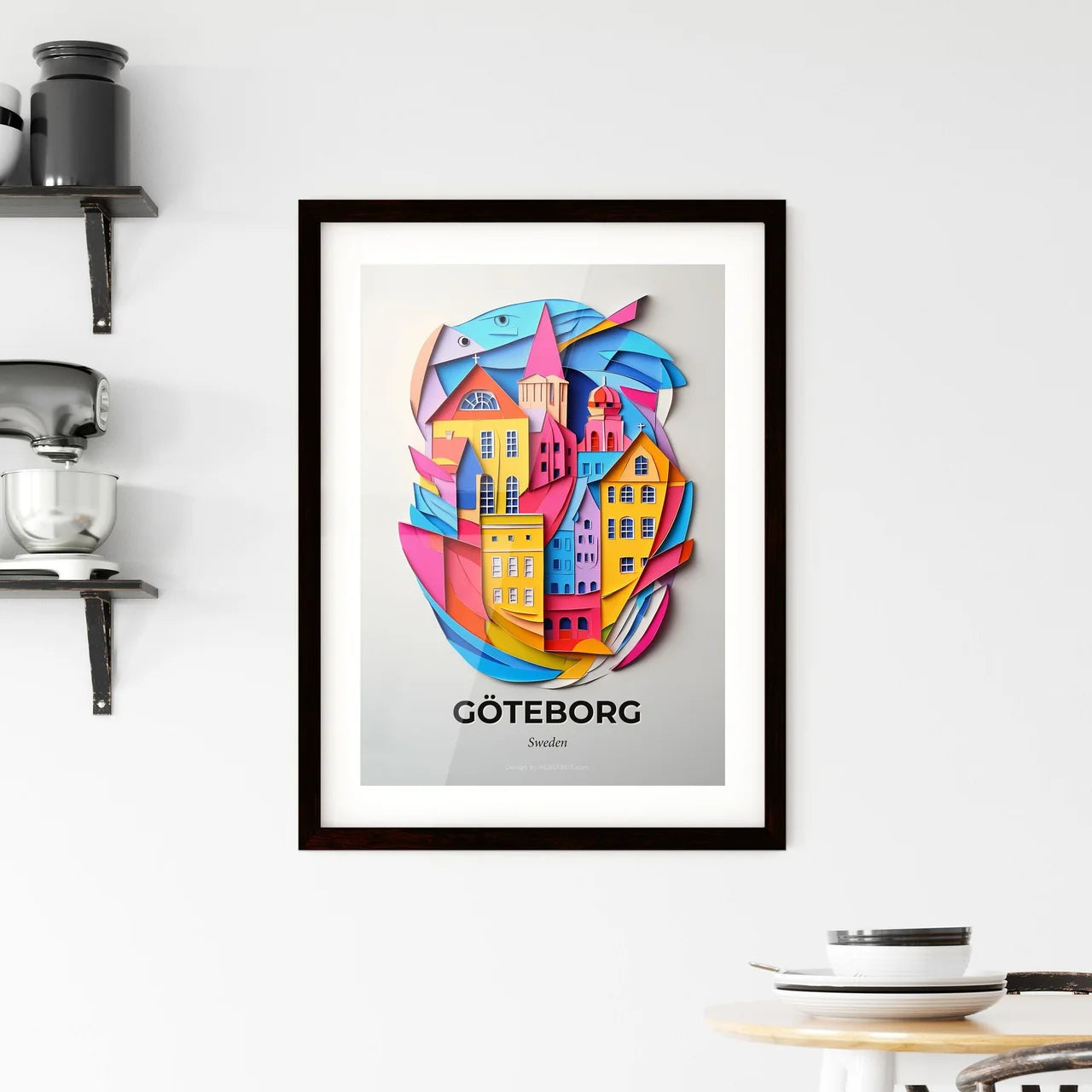 Vivid Gothenburg, Sweden, Framed Wall Art