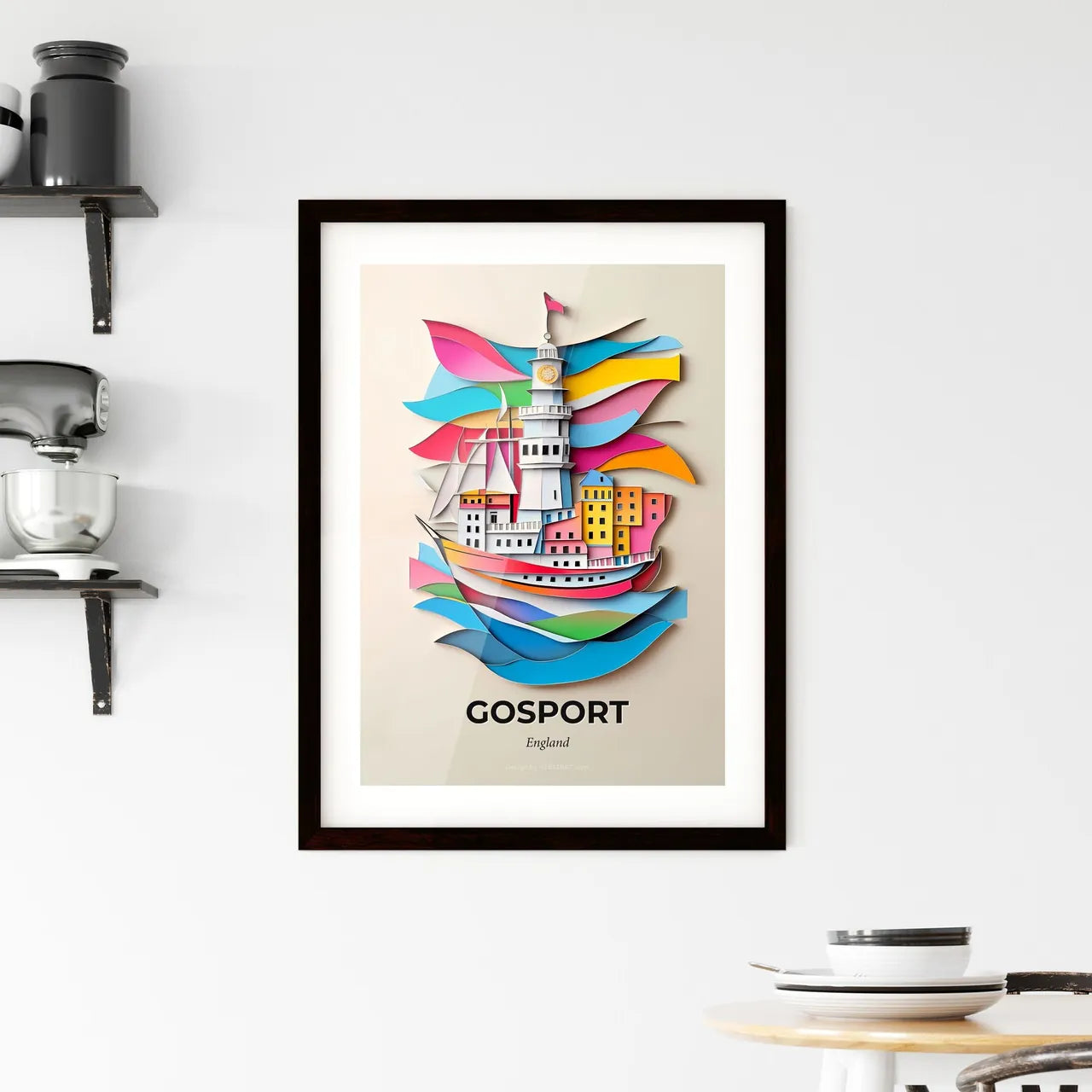 Vivid Gosport, England, Framed Wall Art