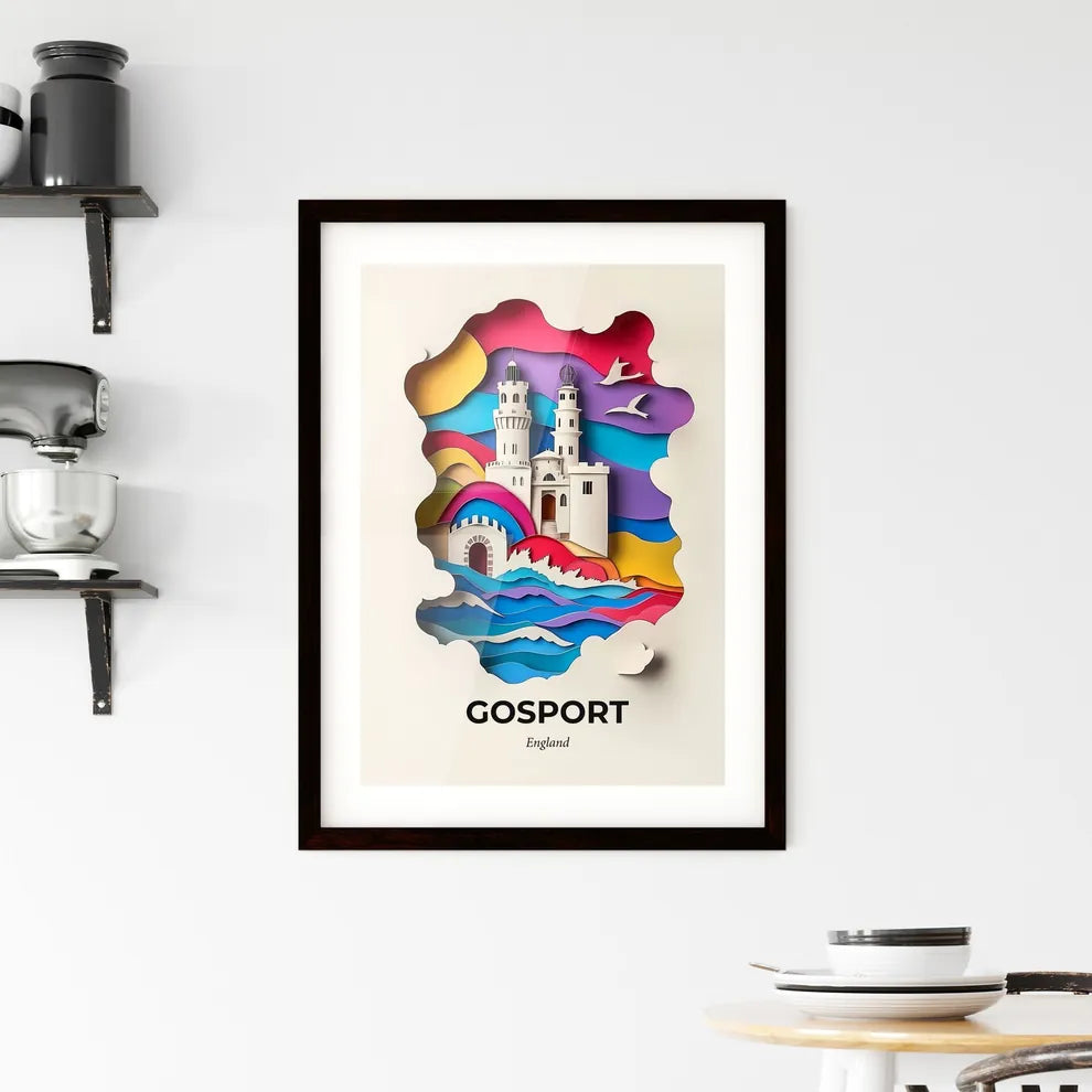 Vivid Gosport, England, Framed Wall Art