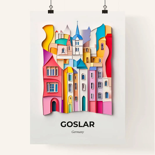 Vivid Goslar, Germany, Colorful Poster