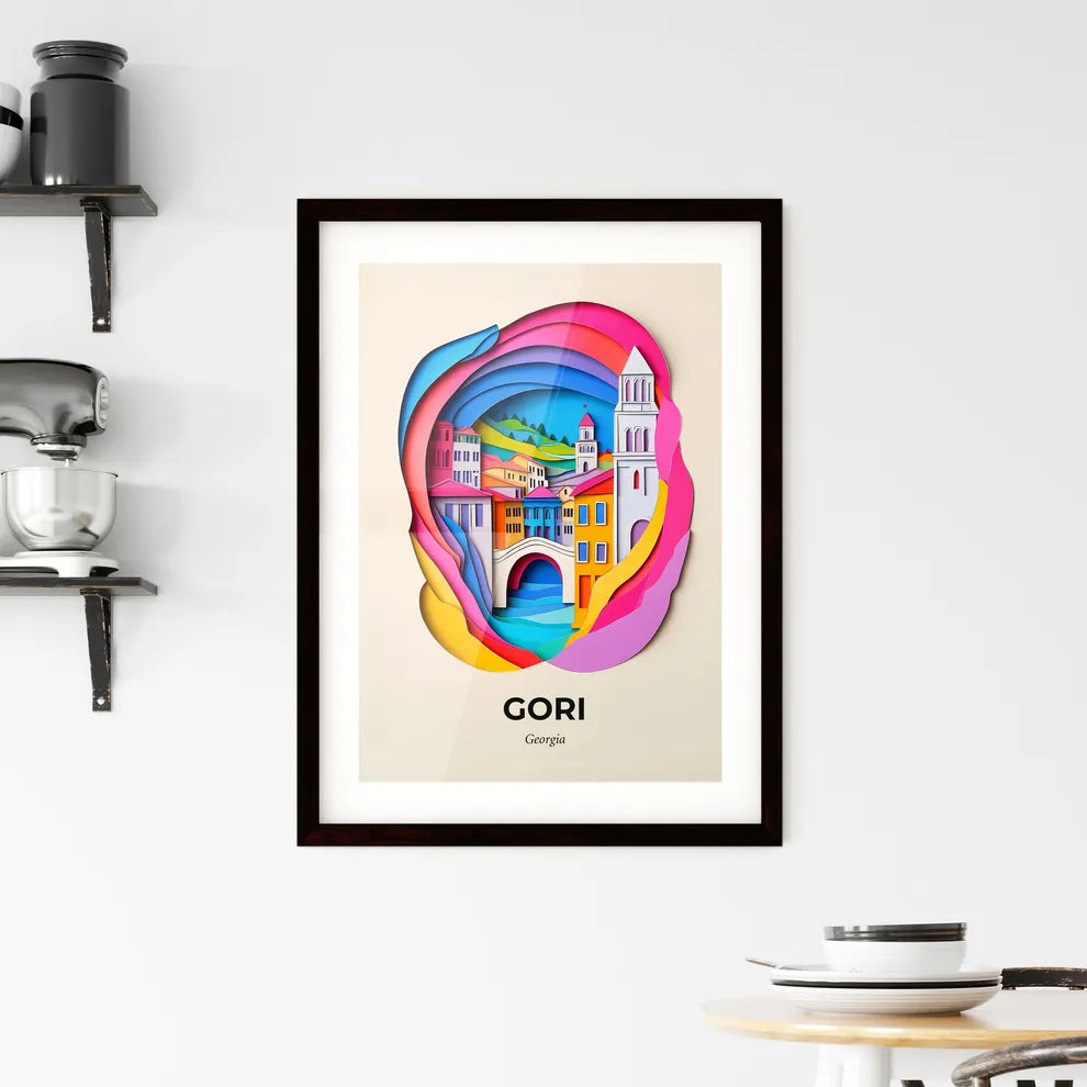 Vivid Gori, Georgia, Framed Wall Art