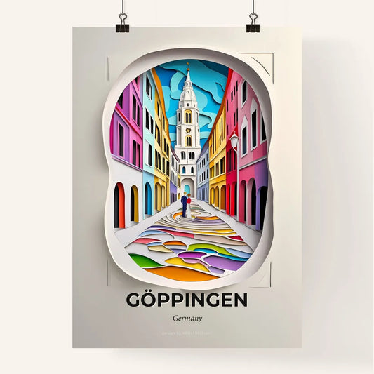 Vivid Goppingen, Germany, Colorful Poster