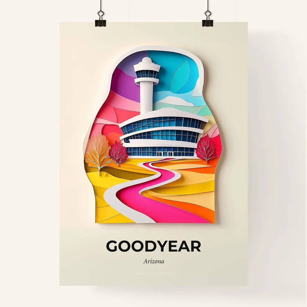 Vivid Goodyear, Arizona, Colorful Poster