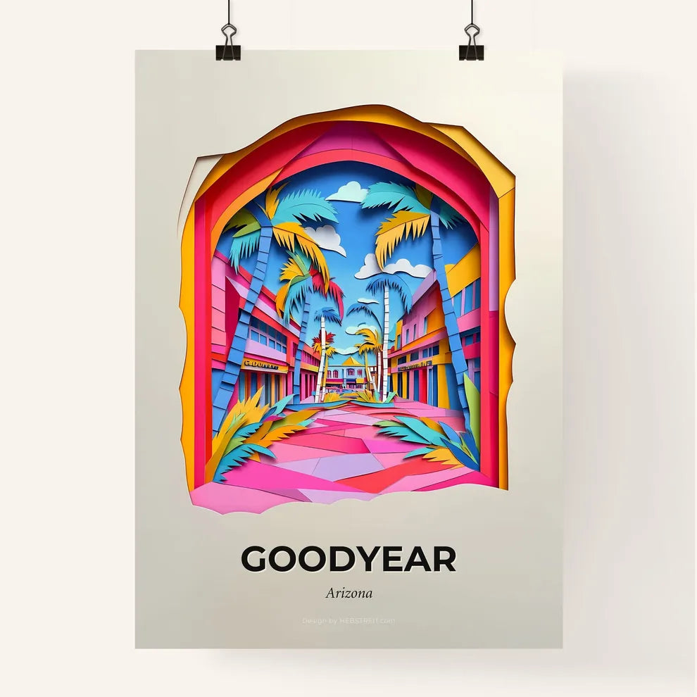 Vivid Goodyear, Arizona, Colorful Poster