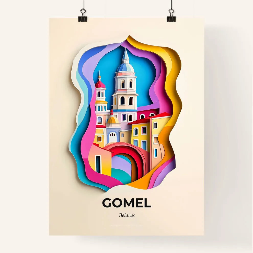 Vivid Gomel, Belarus, Colorful Poster