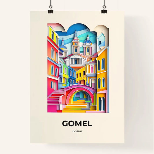 Vivid Gomel, Belarus, Colorful Poster