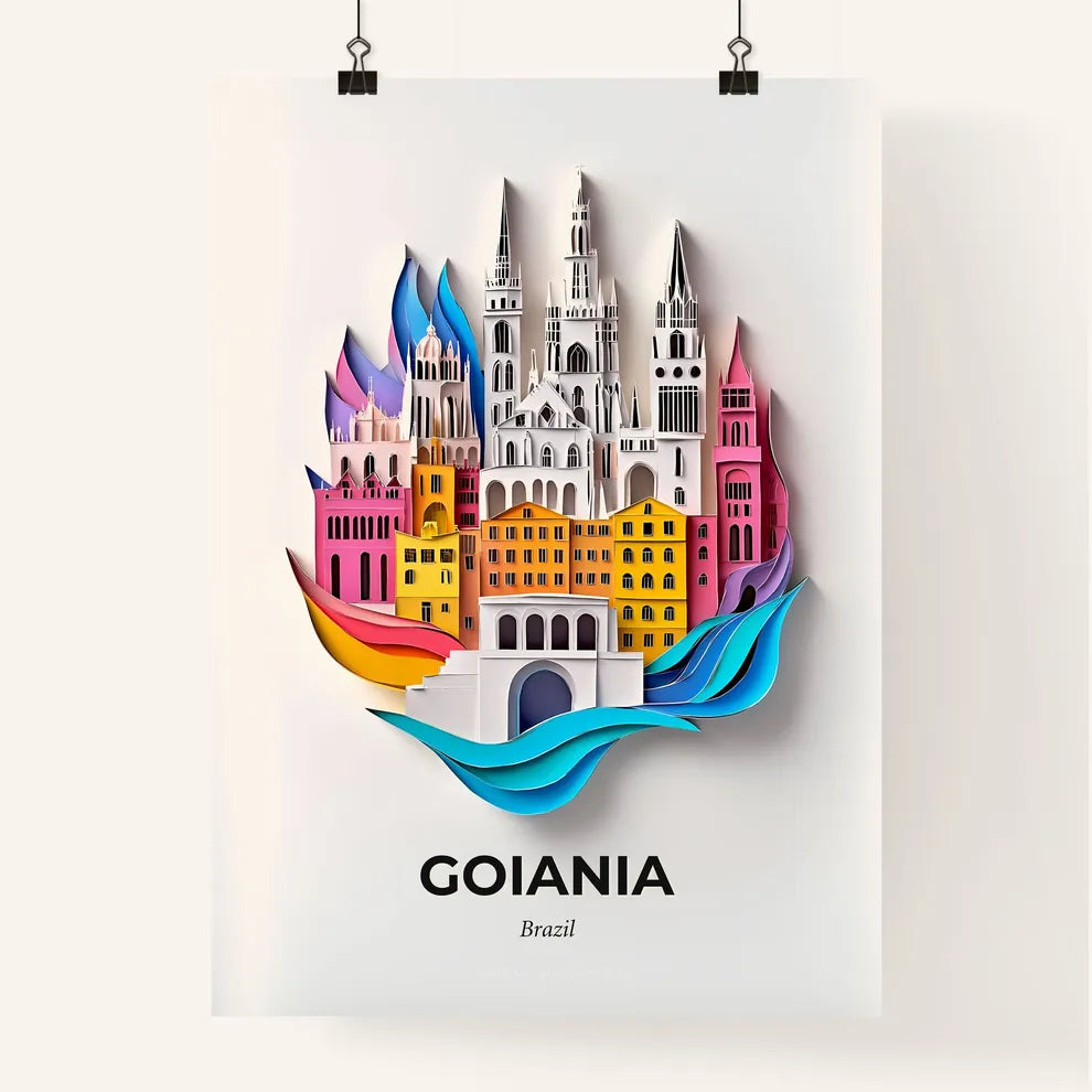 Vivid Goiania, Brazil, Colorful Poster